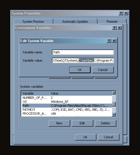 My Computer > Properties > Advanced > Environment Variables